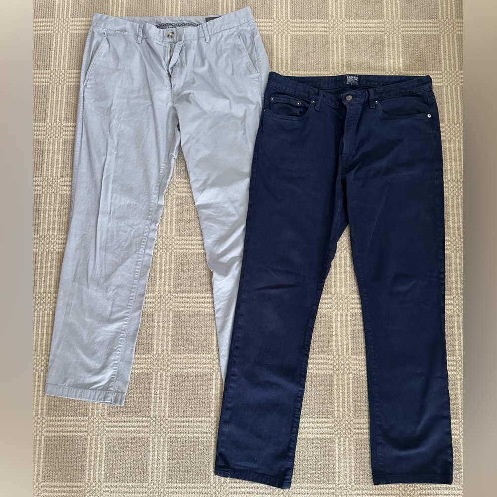Bonobos Men’s Pants (2 pairs) chino and jeans